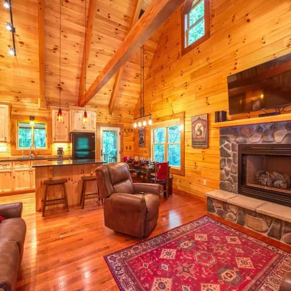 Timber Cabin with Hot Tub and Outdoor Space - Image 1