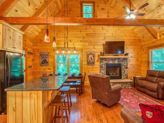 Timber Cabin with Hot Tub and Outdoor Space - Image 3